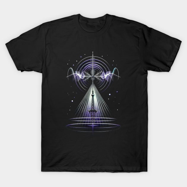 Soulwave Transmission - Mystical Antenna T-Shirt by The Tee Bizarre